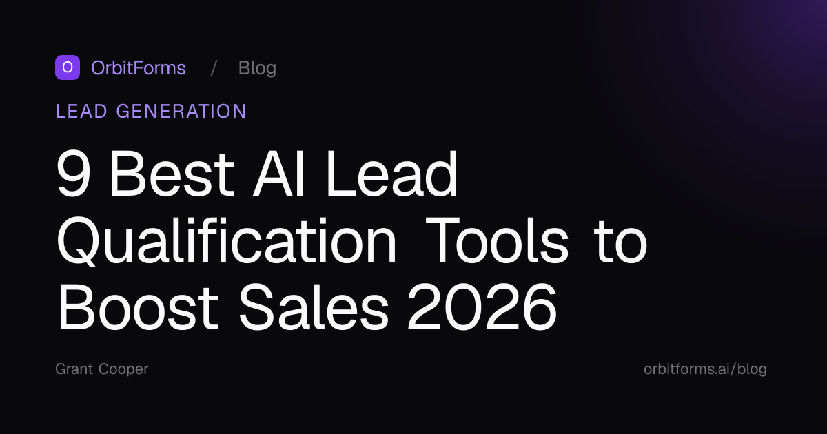 9 Best AI Lead Qualification Tools to Boost Sales 2026